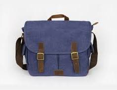 Sac bécasse cuir et Toile Crazy Lou Ref 6701