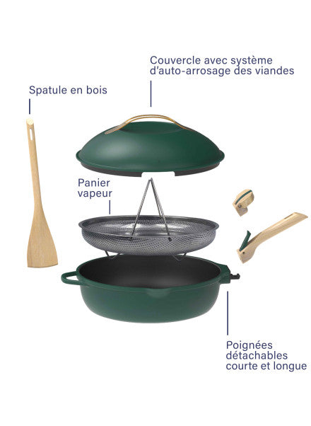 La Fabuleuse – Poêle 8-en-1 polyvalente 28cm