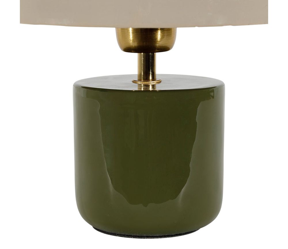 Lampe à poser "Champart" Vert & Écru