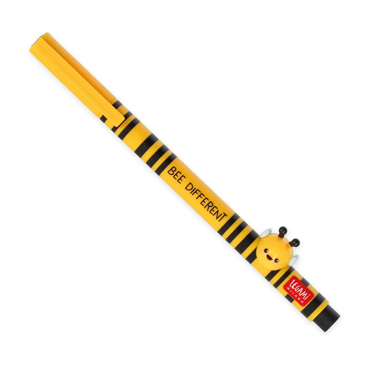 Stylo encre gel noir 0,5 mm abeille décorative Legami Lovely Friends Bee Different – détails métallisés MT Boutique