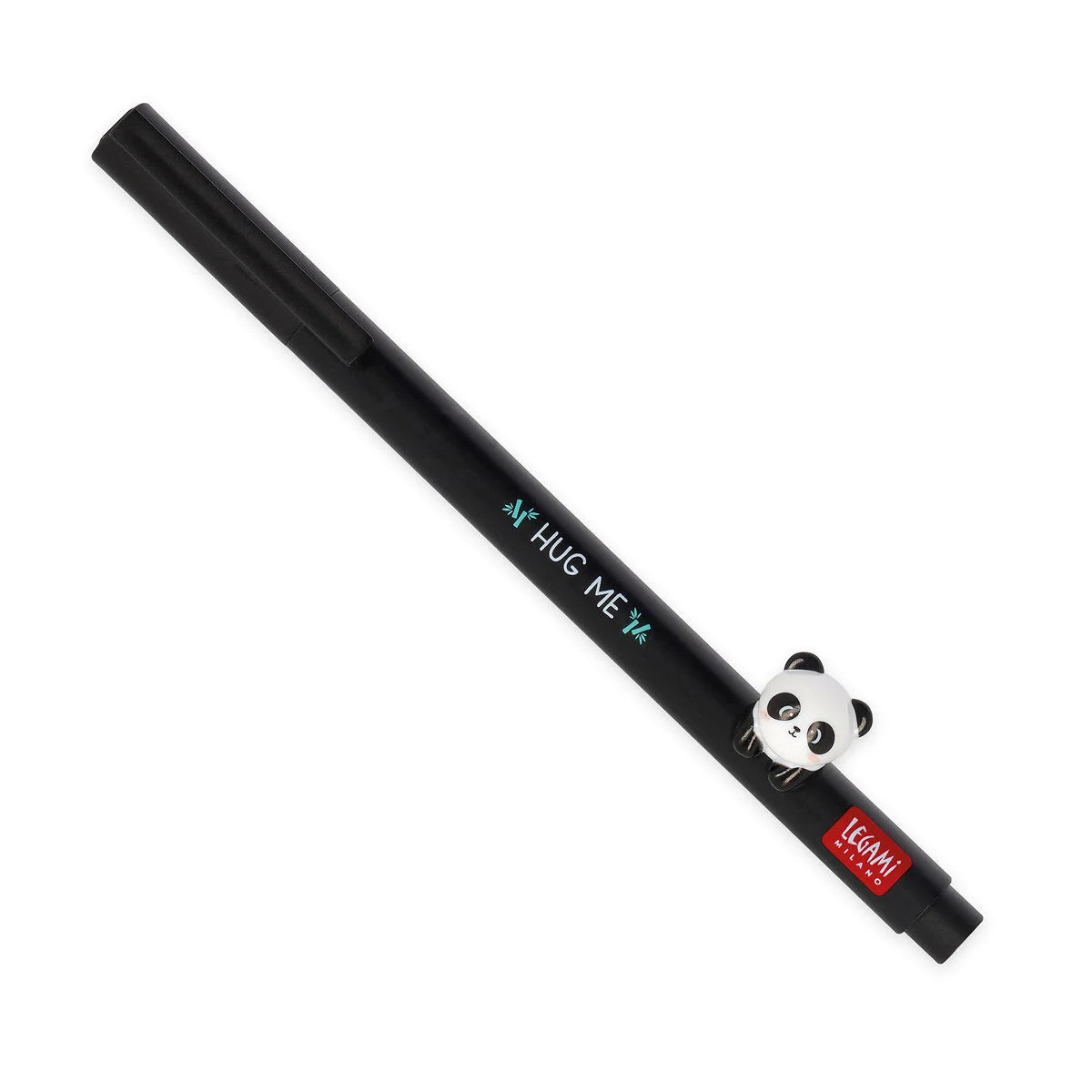 Stylo gel noir 0,5 mm panda décoratif Legami Lovely Friends Hug Me nouveauté – détails métallisés MT Boutique