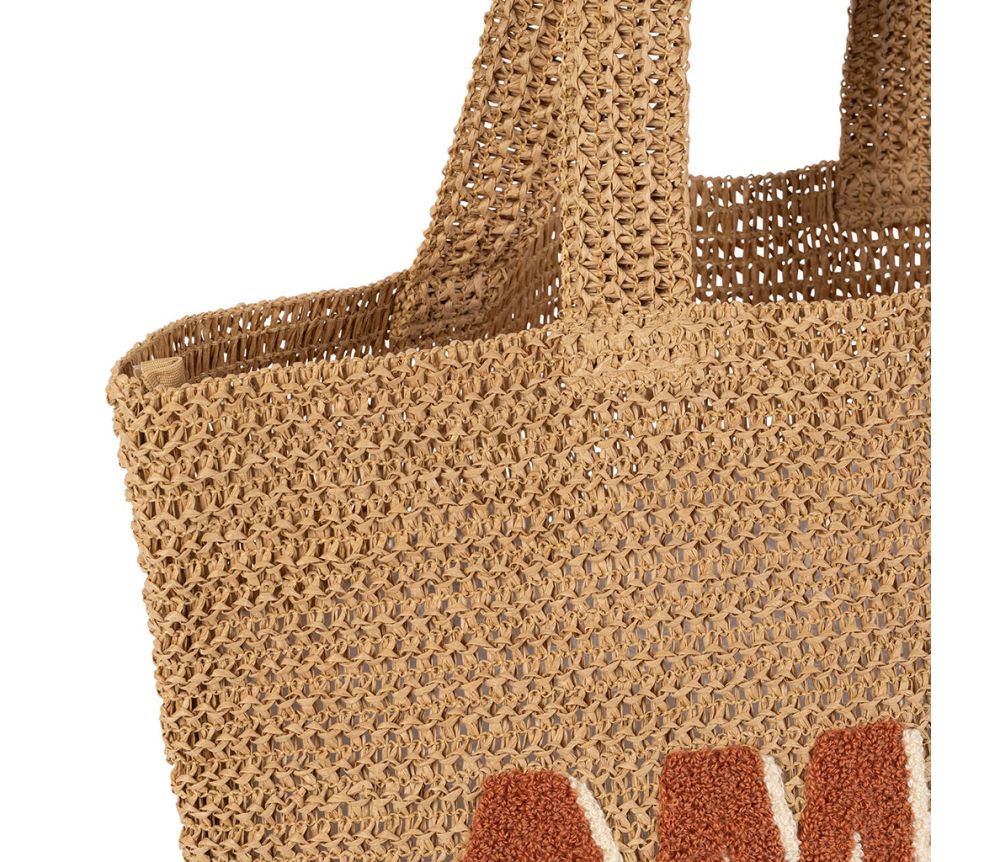 Zoom sur la matière du sac cabas Amore