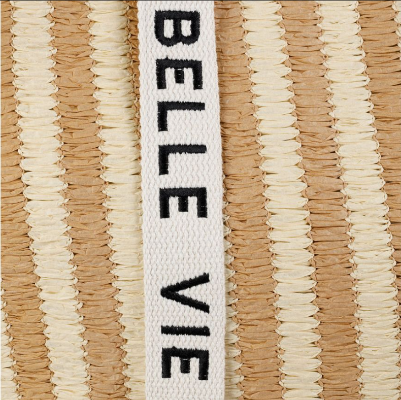 Finition raphia sac cabas belle vie