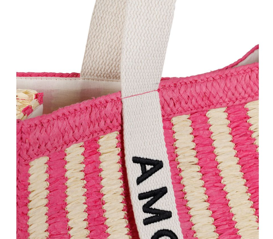 zoom finitions sac cabas amour rose