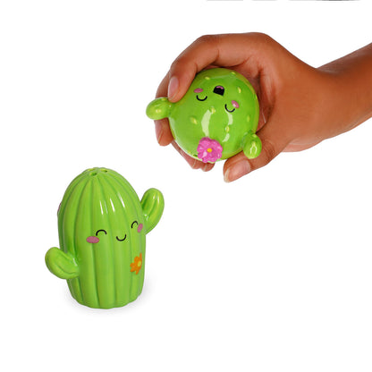 Salière poivrière céramique cactus couple profil Legami Salt Pepper 7x5 cm