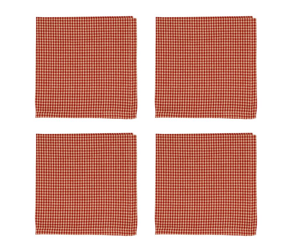 Set de 4 Serviettes de Table Campagne